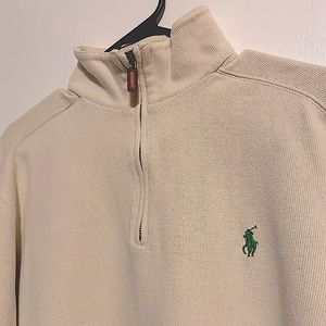 Men’s Tan Ralph Lauren Quarter Zip